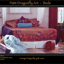 Orange Dragonfly Quilt